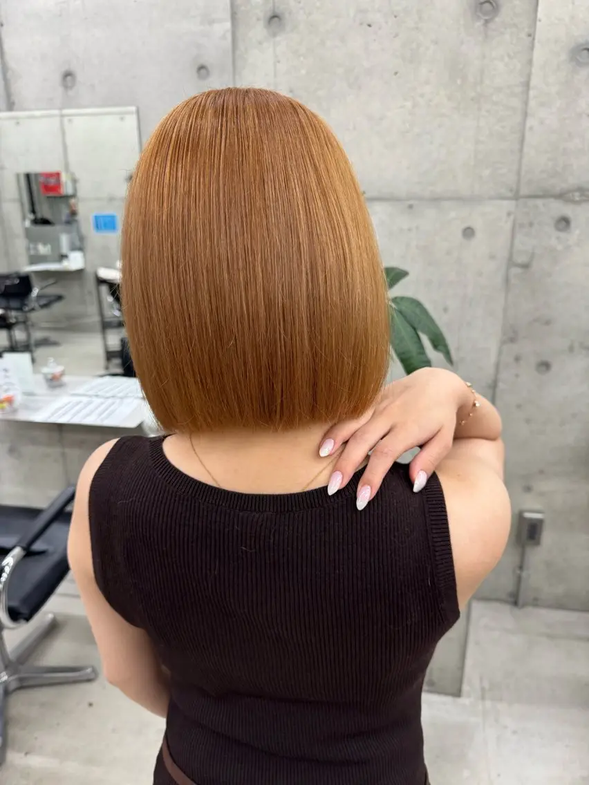 カラー ヘアカラー トリートメント Asami/名古屋/ ハイトーン/デザインのヘアスタイル