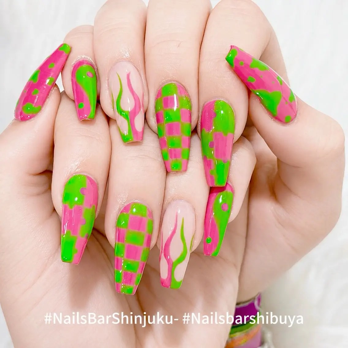 ネイル フラッシュネイル フレンチネイル ジェルネイル ガラスフレンチ 氷ネイル・うるうるネイル NAILS BAR SHINJUKUのネイルデザイン