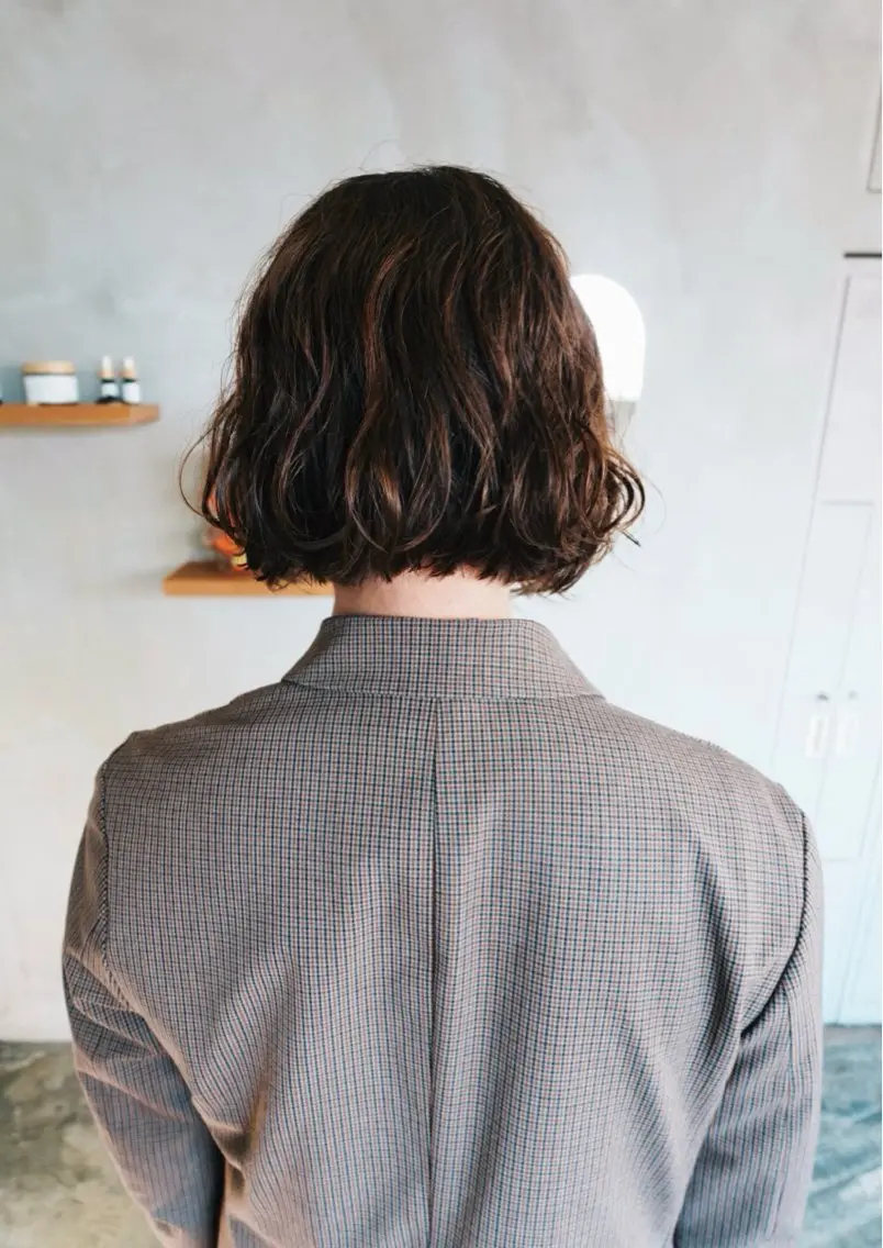 ミディアム カット パーマ 小野 龍樹のヘアスタイル