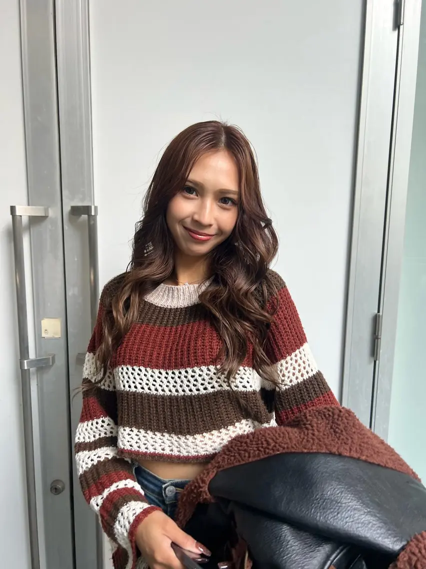 ロング 田中 蘭菜のヘアスタイル