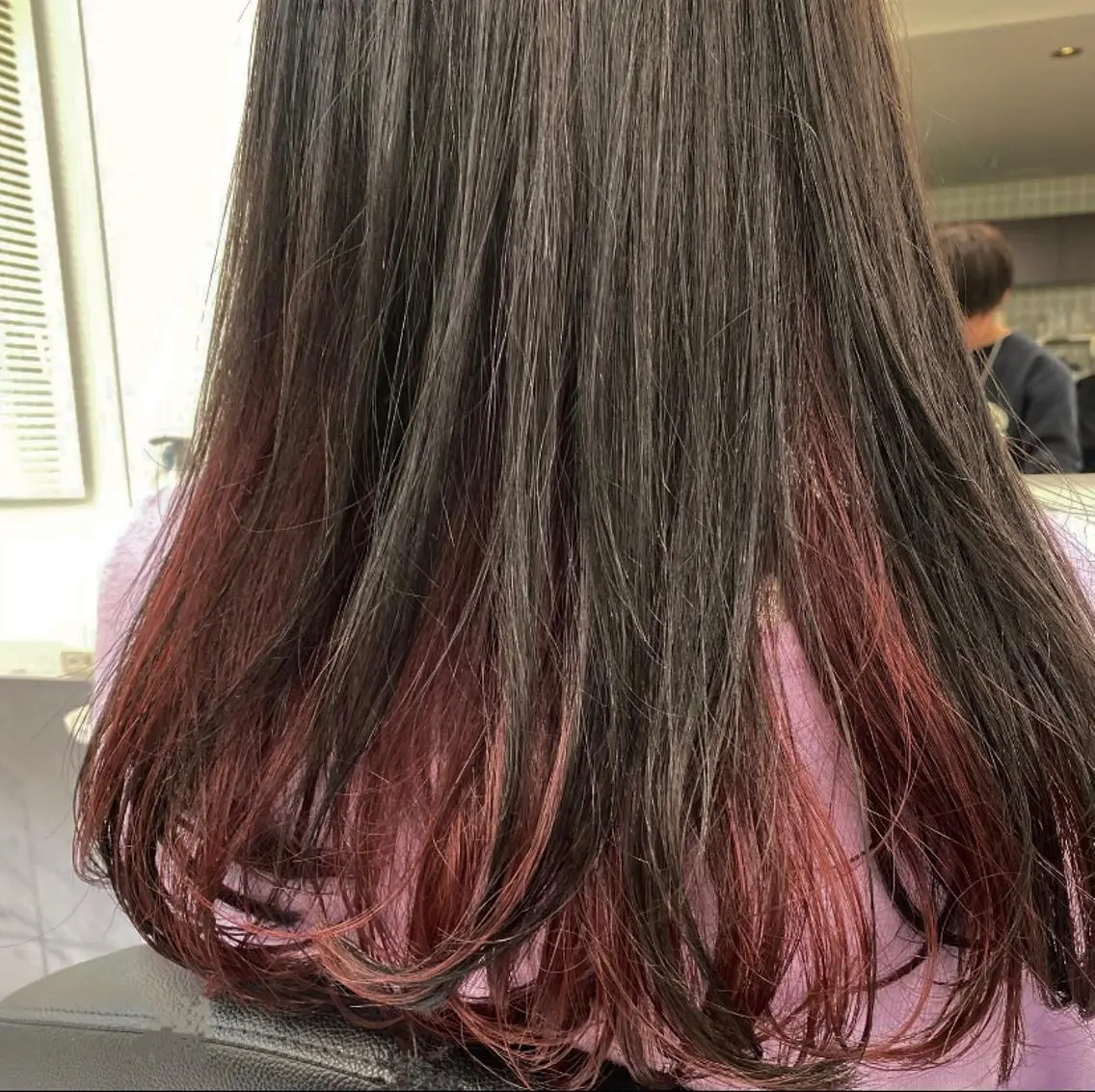セミロング カラー ヘアアレンジ インナーカラー ピンクカラー 💞あざと可愛い💞 児玉大地のヘアスタイル