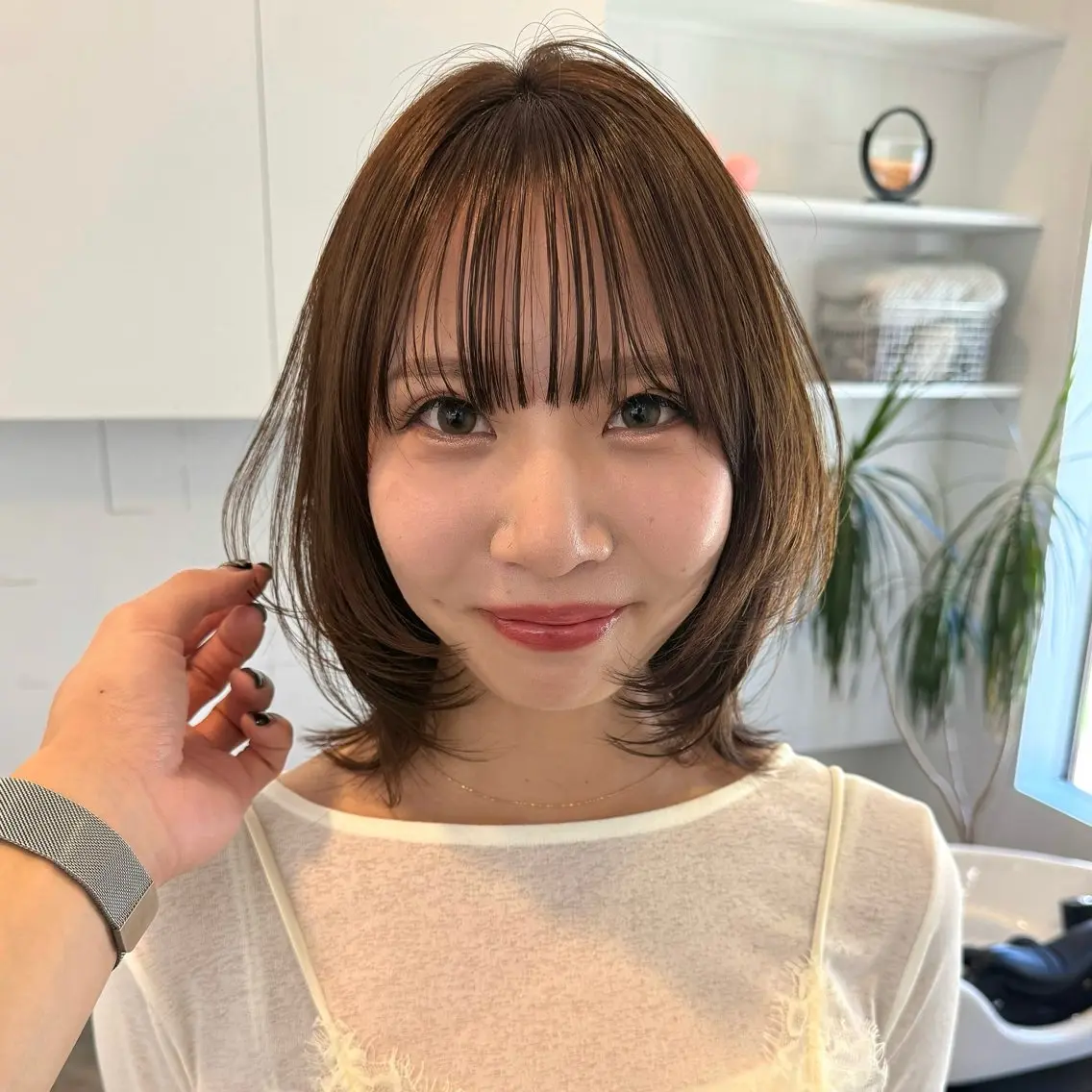 ミディアム 【新潟/ボブとカラー は僕】あいる🫧のヘアスタイル