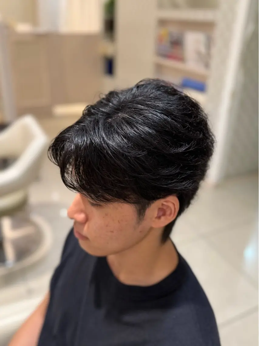 メンズ 🩰Ruka|透明感 カラー|メンズカットのヘアスタイル