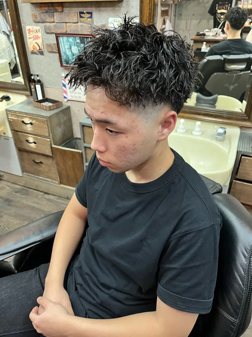カット+パーマ+シャンプーの写真