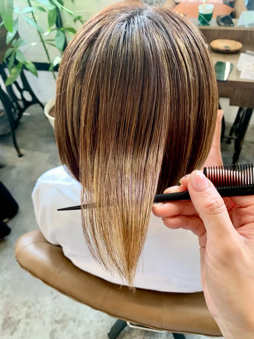 ショート 縮毛矯正 トリートメント 古川 絵美のヘアスタイル
