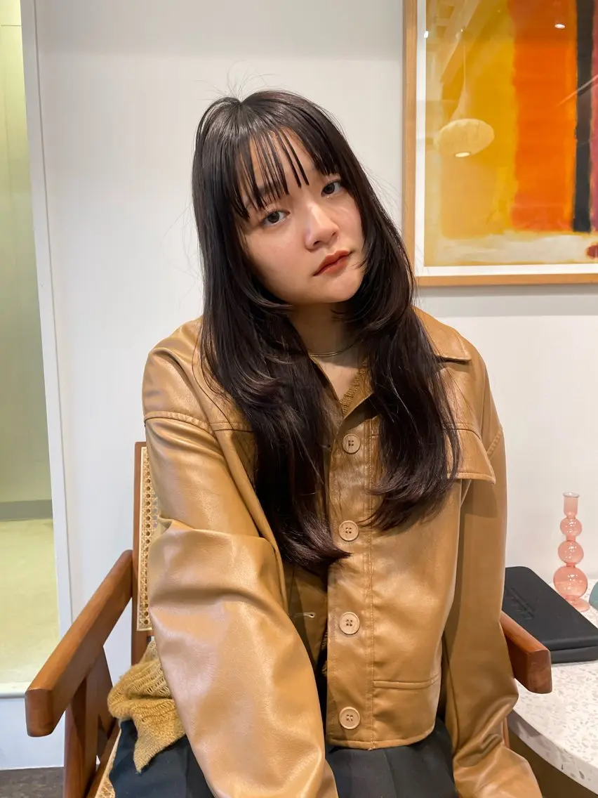 ロング カラー カット ヘアカラー トリートメント レイヤーカット🎀 kanaのヘアスタイル