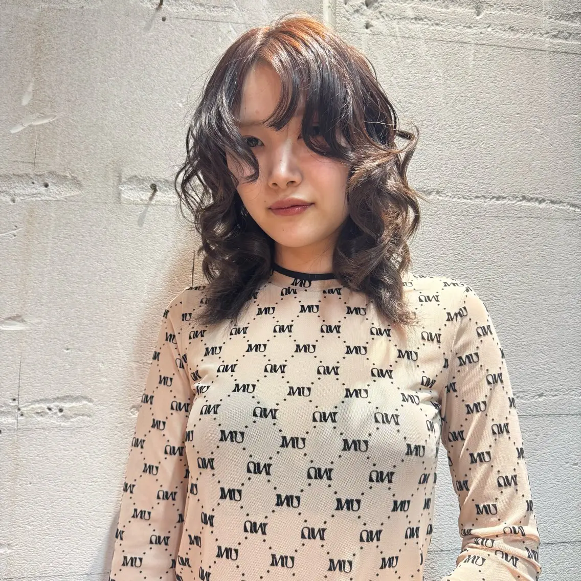 ミディアム カラー カット ヘアカラー トリートメント 優梨💞 /透明感カラーのヘアスタイル