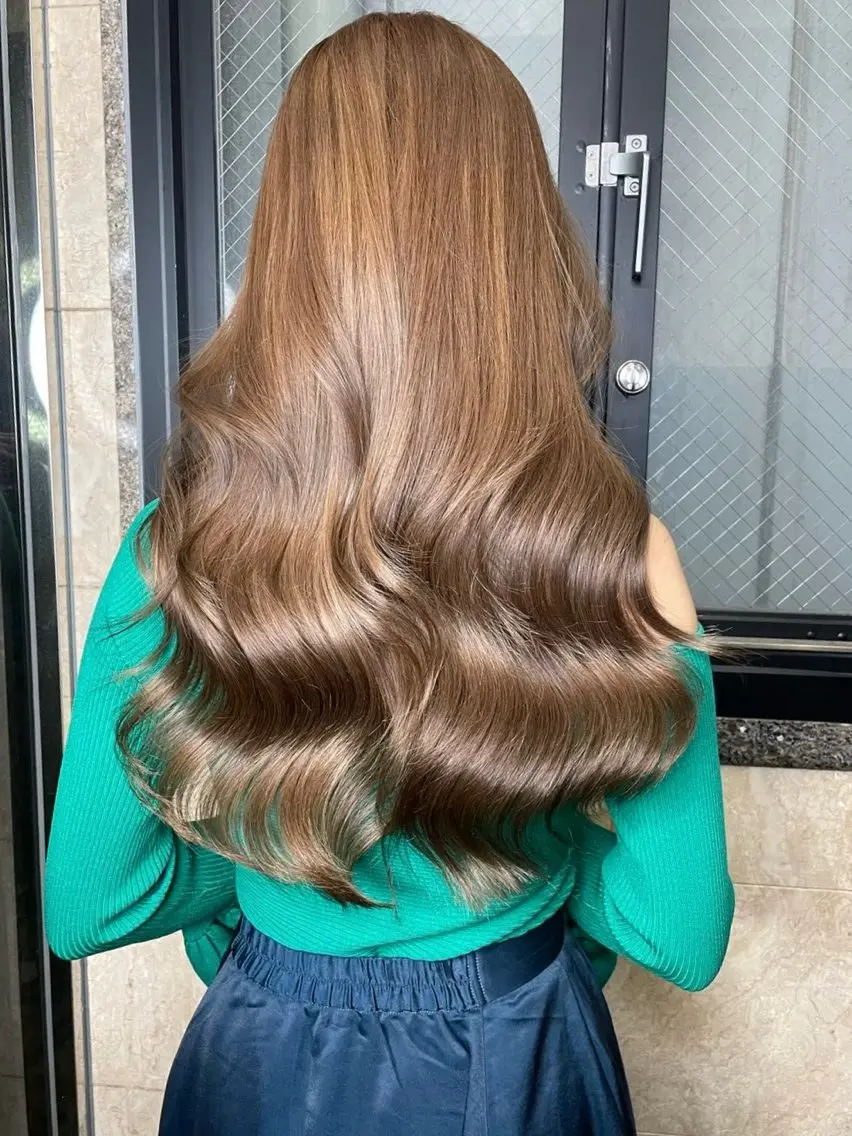 ロング カラー ヘアアレンジ ブラウンカラー 🫧レイヤー／透明感 🫧Ryuseiのヘアスタイル