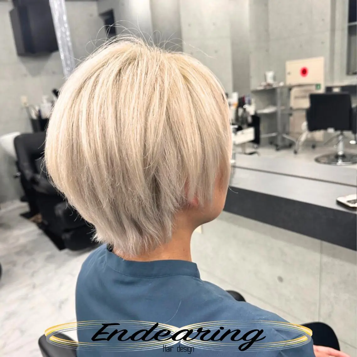 カラー ブリーチ 透明感カラー ヘアカラー Endearing 銀座/レイヤーカットのヘアスタイル