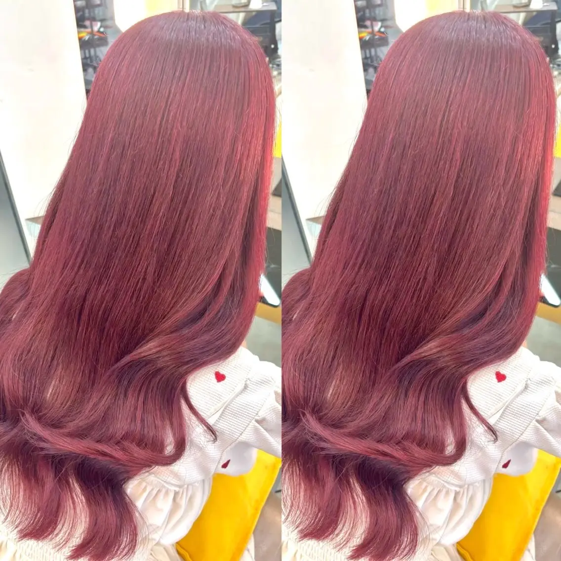 カラー ブリーチ ピンクカラー ヘアカラー ヘアメ🎀ハイトーン 🩵エクステ🪄しほのヘアスタイル