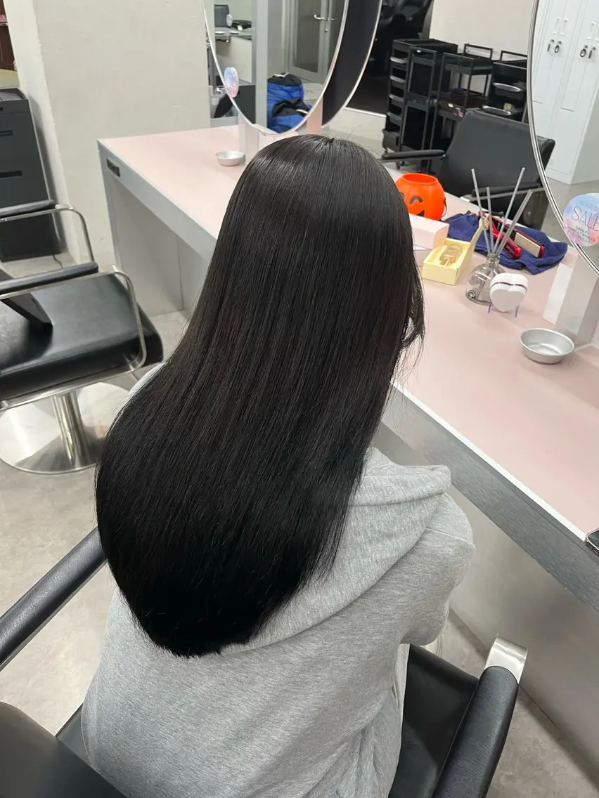 ロング ヘアカラー トリートメント 奥野JAPAN🌈 艶髪カラーのヘアスタイル