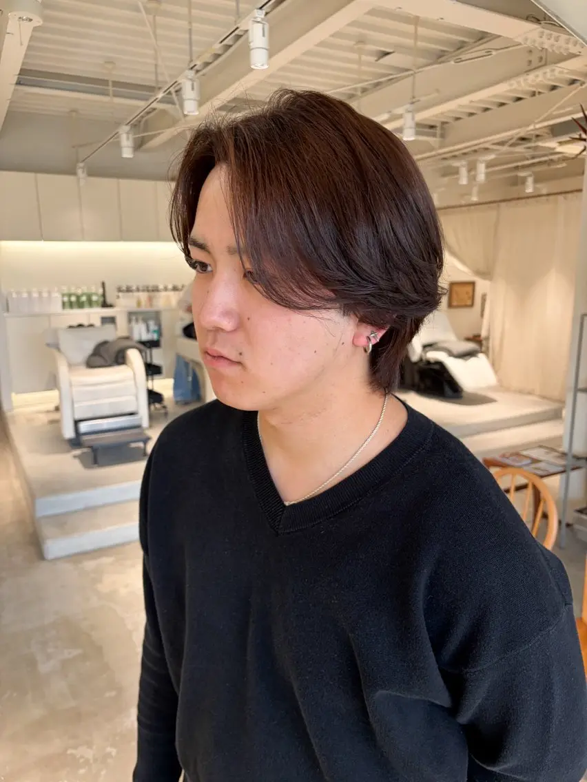 ショート カラー メンズ ヘアカラー 周東 芽依のヘアスタイル