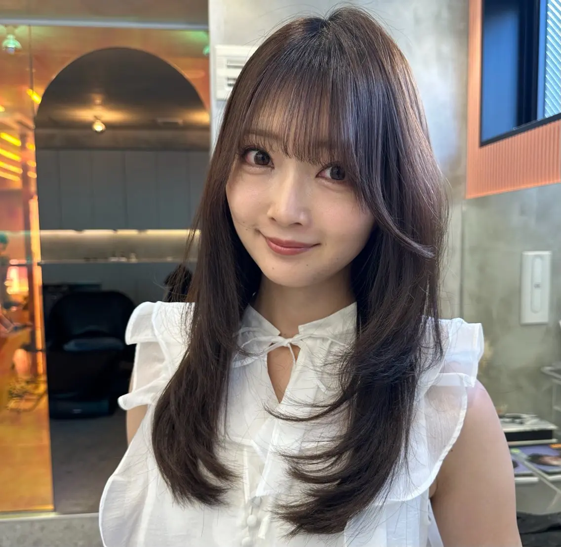 ロング ✨縮毛矯正✨レイヤー ホウダカズヒロのヘアスタイル
