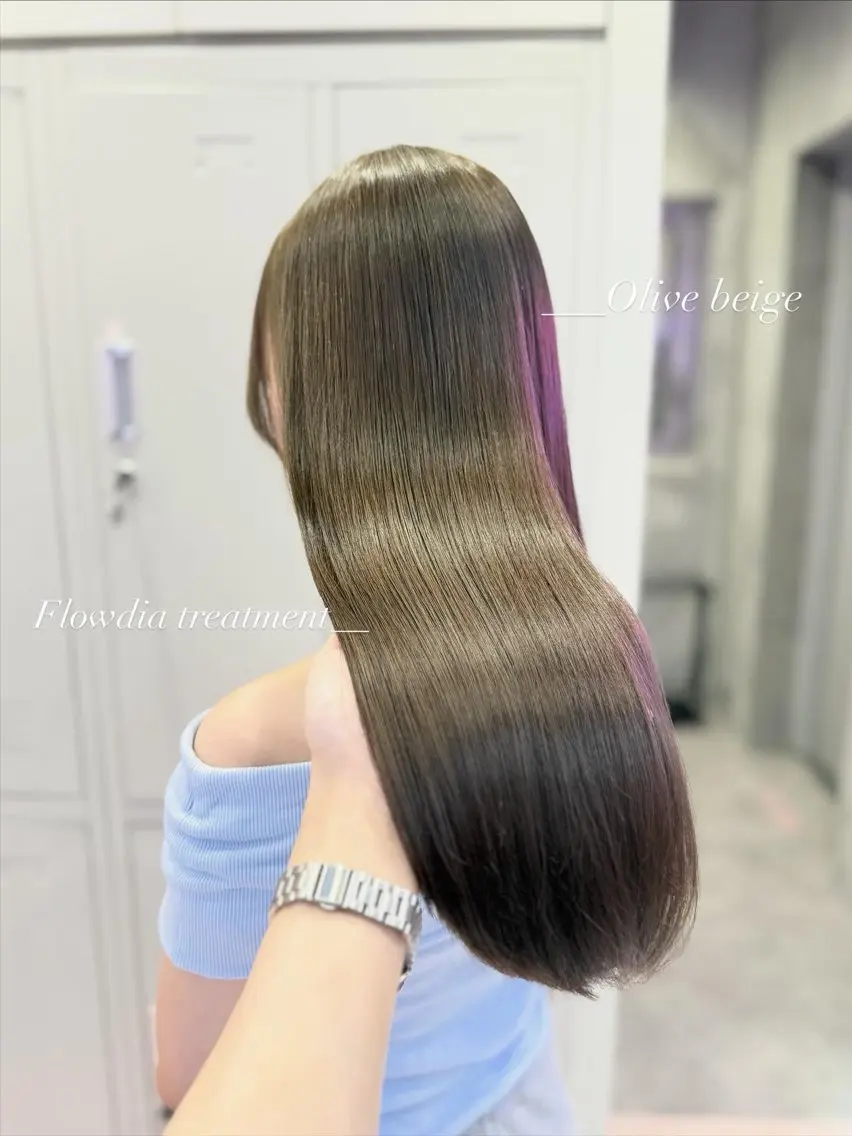 ロング カラー ヘアカラー 透明感/艶カラー 💘Hanaのヘアスタイル