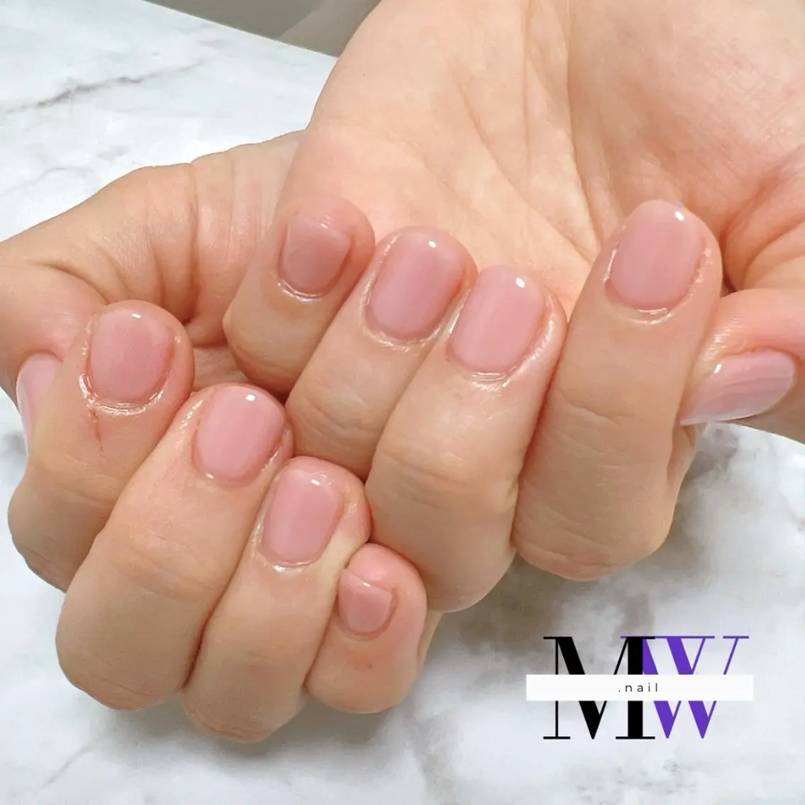 ネイル ワンカラーネイル ハンドネイル MW .nailのネイルデザイン