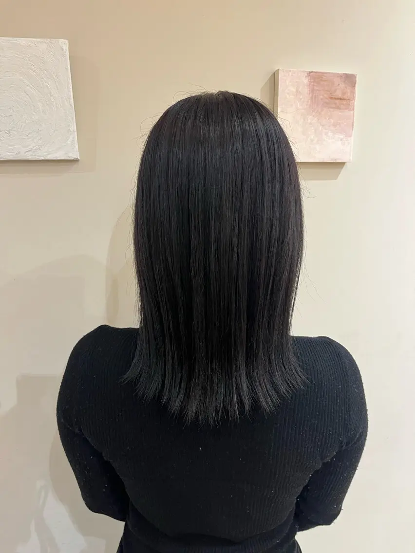 ミディアム カラー ramphy 柴原 夢奈のヘアスタイル
