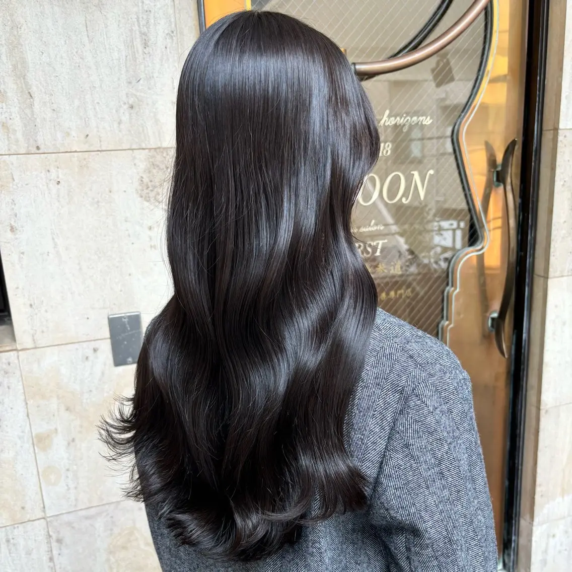 ロング カラー ブリーチ ブリーチなしカラー カット ヘアカラー トリートメント ブリーチなし✨艶髪 カラー𓃲YAGIのヘアスタイル