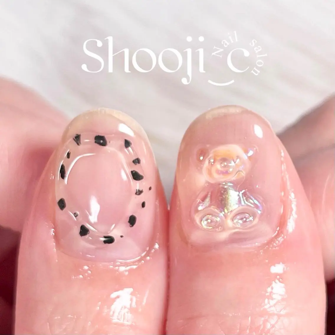 ネイル アートネイル クリアネイル 長さ出し ジェルネイル スカルプネイル Shooji_c Nail salonのネイルデザイン