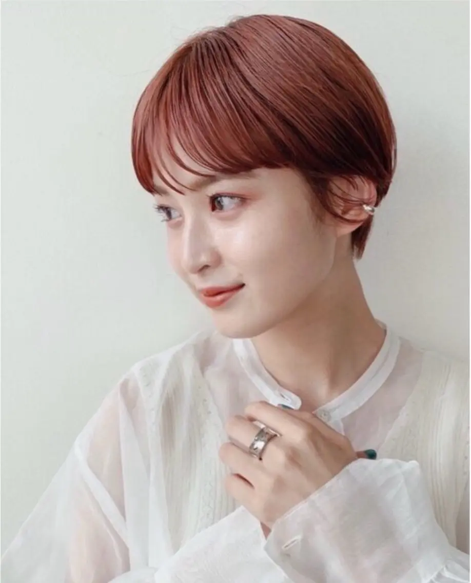 ショート カラー ショートヘア Hana❁⃘*.ﾟ Jr.stylistのヘアスタイル