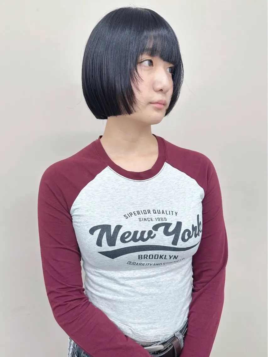 ショート カット ヘッドスパ ボブ/ゆるふわ ボブパーマ/とういのヘアスタイル
