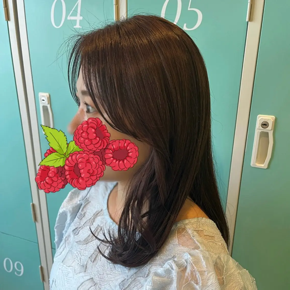 セミロング Rena🦄顔まわり カット🤍✂️のヘアスタイル