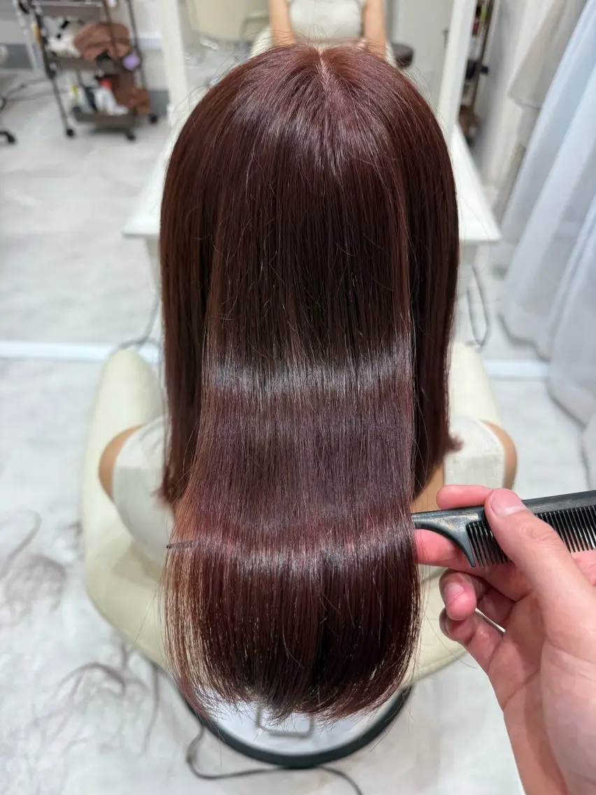 ミディアム トリートメント カット ヘアカラー トリートメント Barrel 天王寺 YUUのヘアスタイル