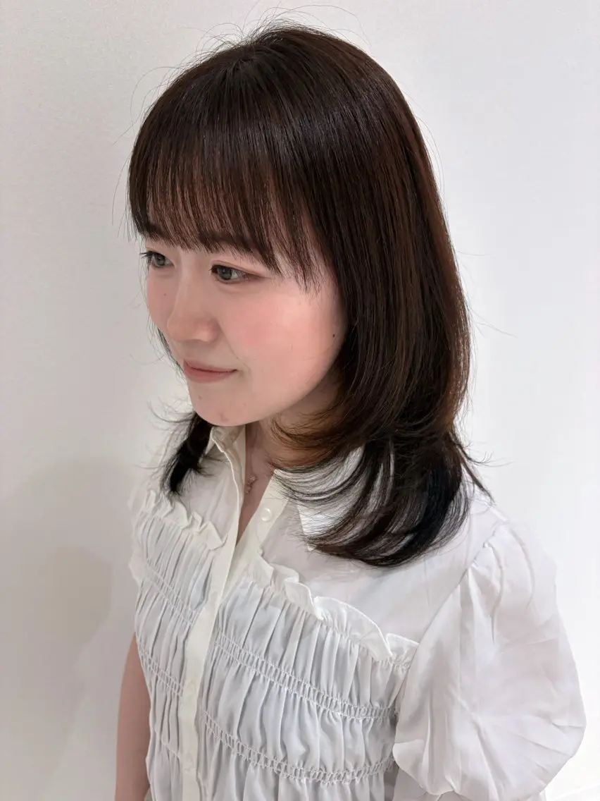 ミディアム ヘアカラー 似合わせ🌿 AYAKAのヘアスタイル