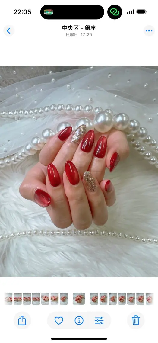 ネイル アートネイル フレンチネイル ジェルネイル ガラスフレンチ マグネットネイル ハンドネイル Queeens nailのネイルデザイン