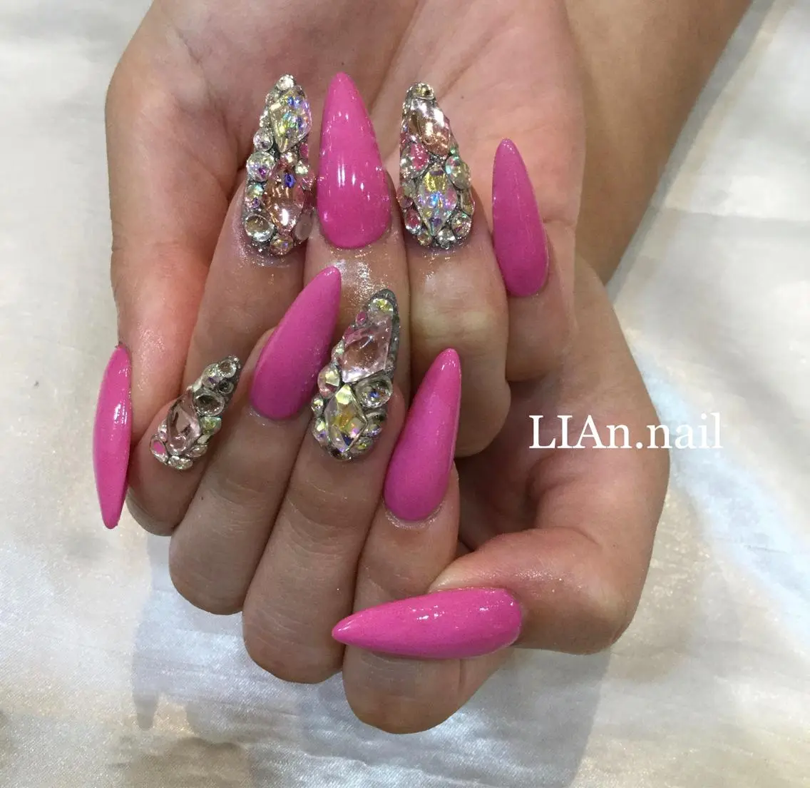 ネイル アートネイル スカルプネイル Lian nailのネイルデザイン