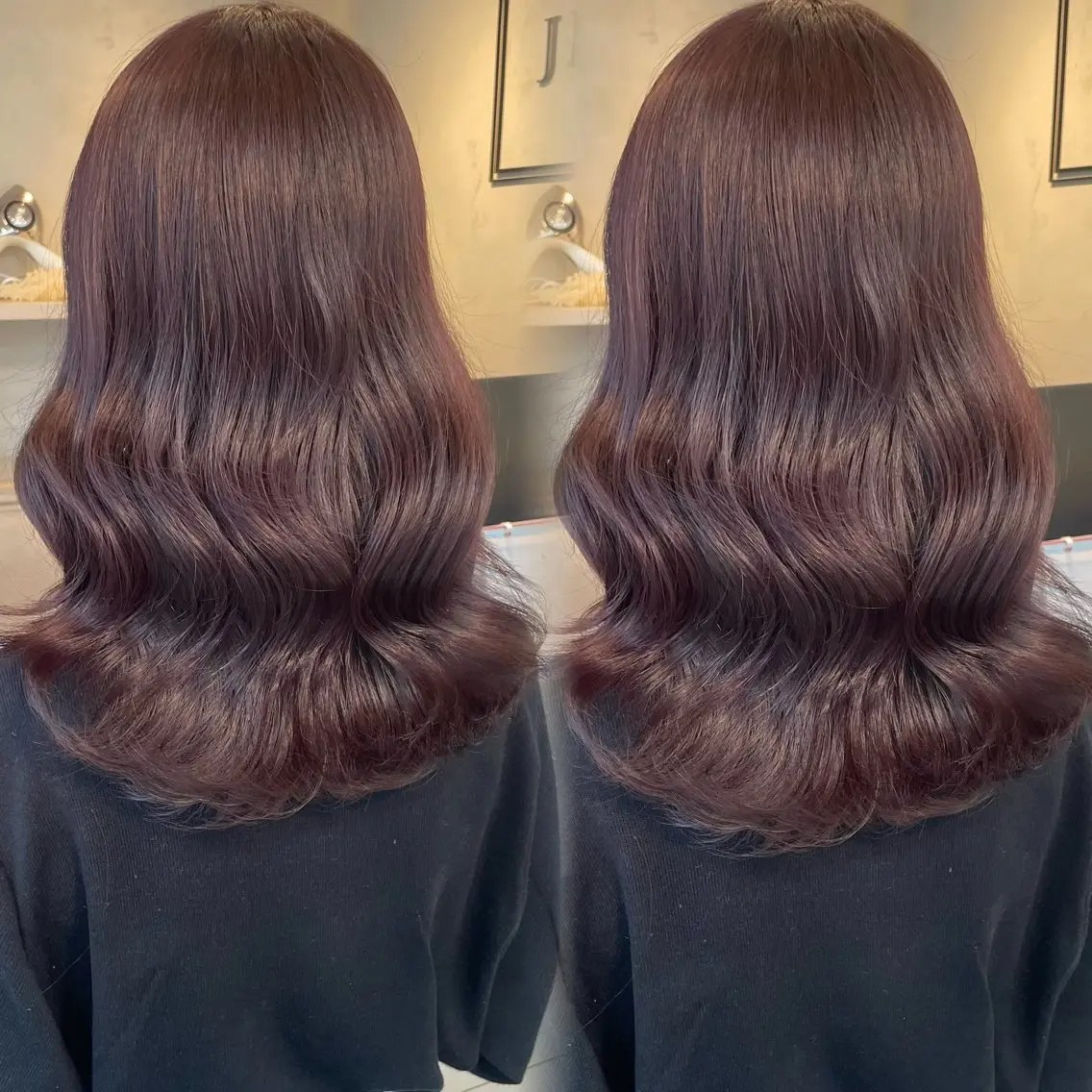 セミロング カラー カット ヘアカラー トリートメント ブリーチなしカラー kana🐱のヘアスタイル