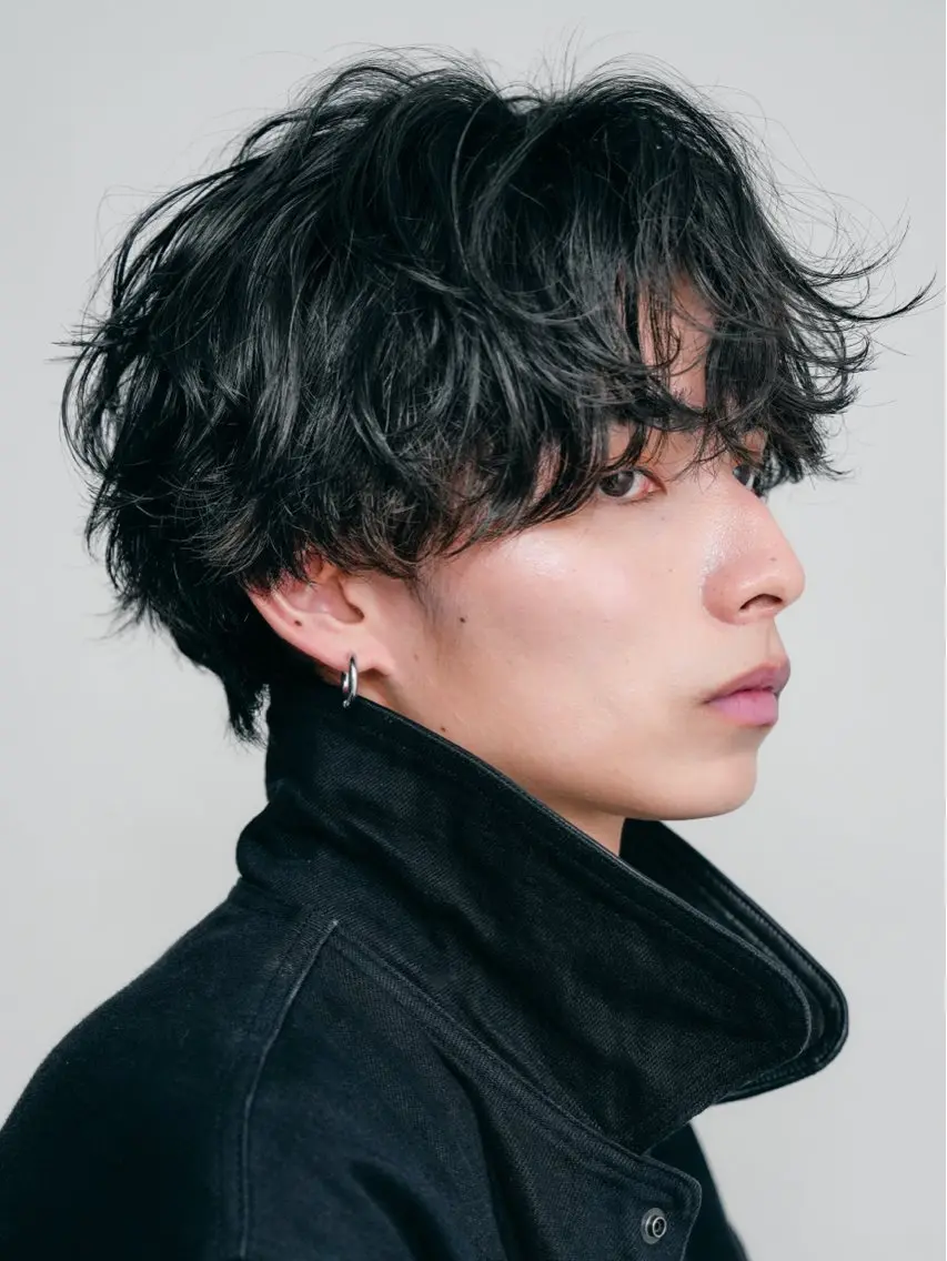 ショート パーマ メンズ カット パーマ fifth/メンズ/ シャドウパーマ/せなのヘアスタイル