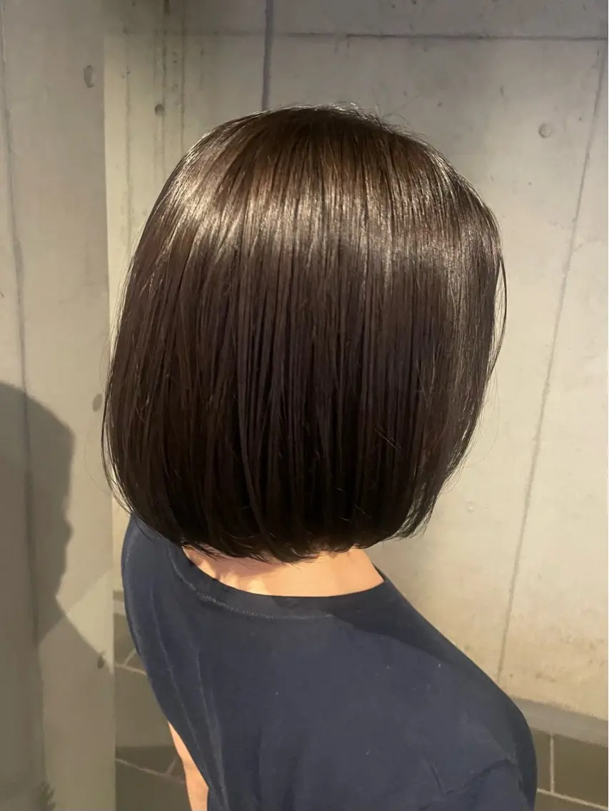 ミディアム カラー オリーブカラー ヘアカラー トリートメント .⋆𝜗𝜚カラー モデル募集/yuuのヘアスタイル