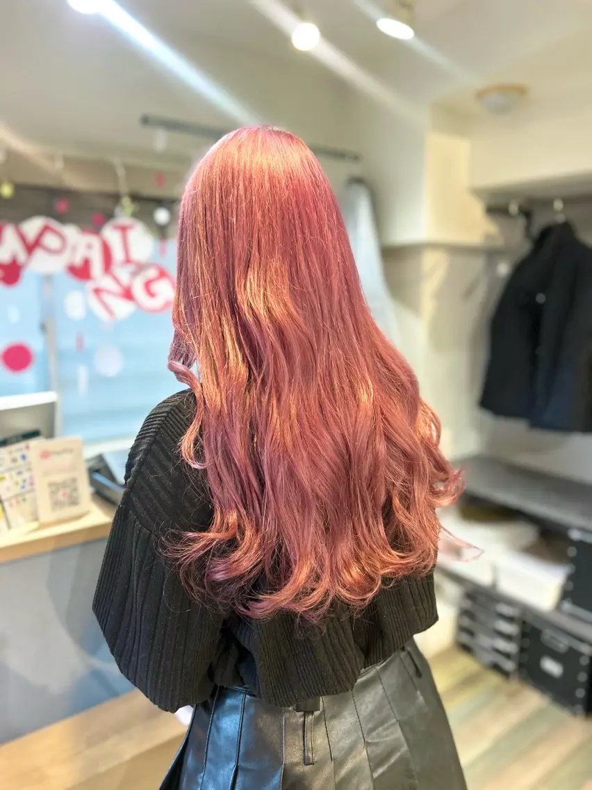 ロング 髪質改善 ヘアカラー 🤎指名No.1原宿 表参道coii日向花のヘアスタイル