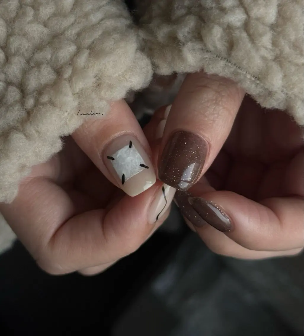 ネイル フラッシュネイル ニュアンスネイル ハンドネイル lacier nailのネイルデザイン