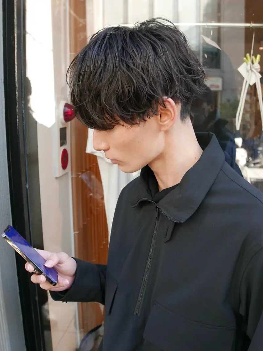 パーマ メンズ カット パーマ 後藤 拓未のヘアスタイル