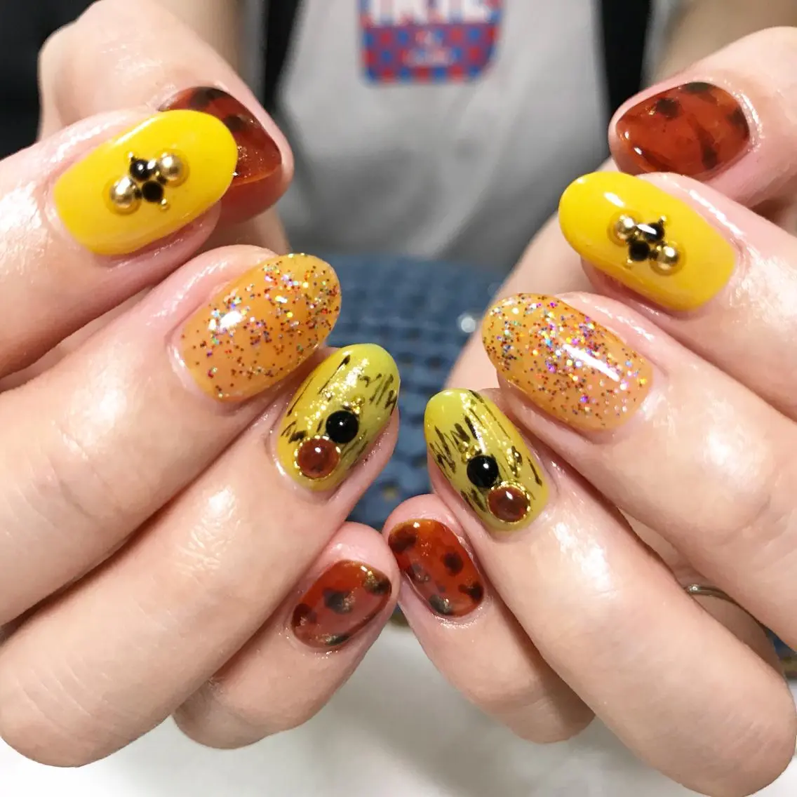 ネイル べっ甲ネイル フットネイル シンプルネイル 春ネイル 夏ネイル nail fufla ♡yamane♡のネイルデザイン