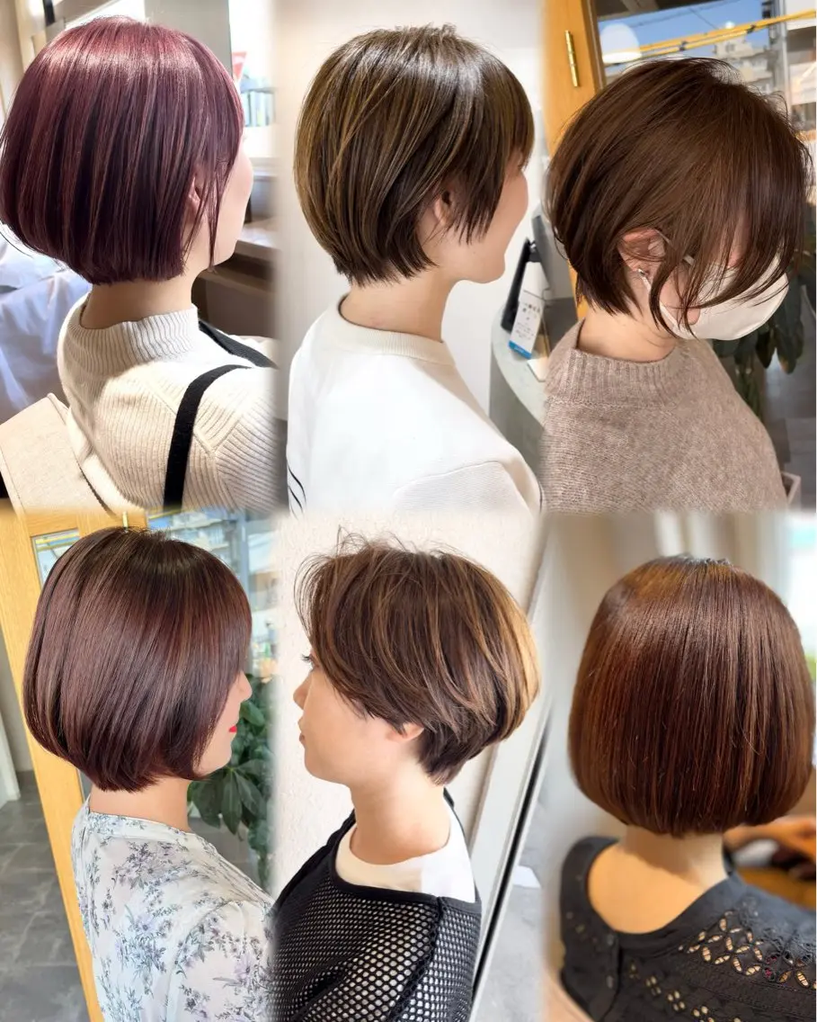 ショート カラー カット ヘアカラー トリートメント 岐阜茜部/髪質改善 平田ヒデカズのヘアスタイル