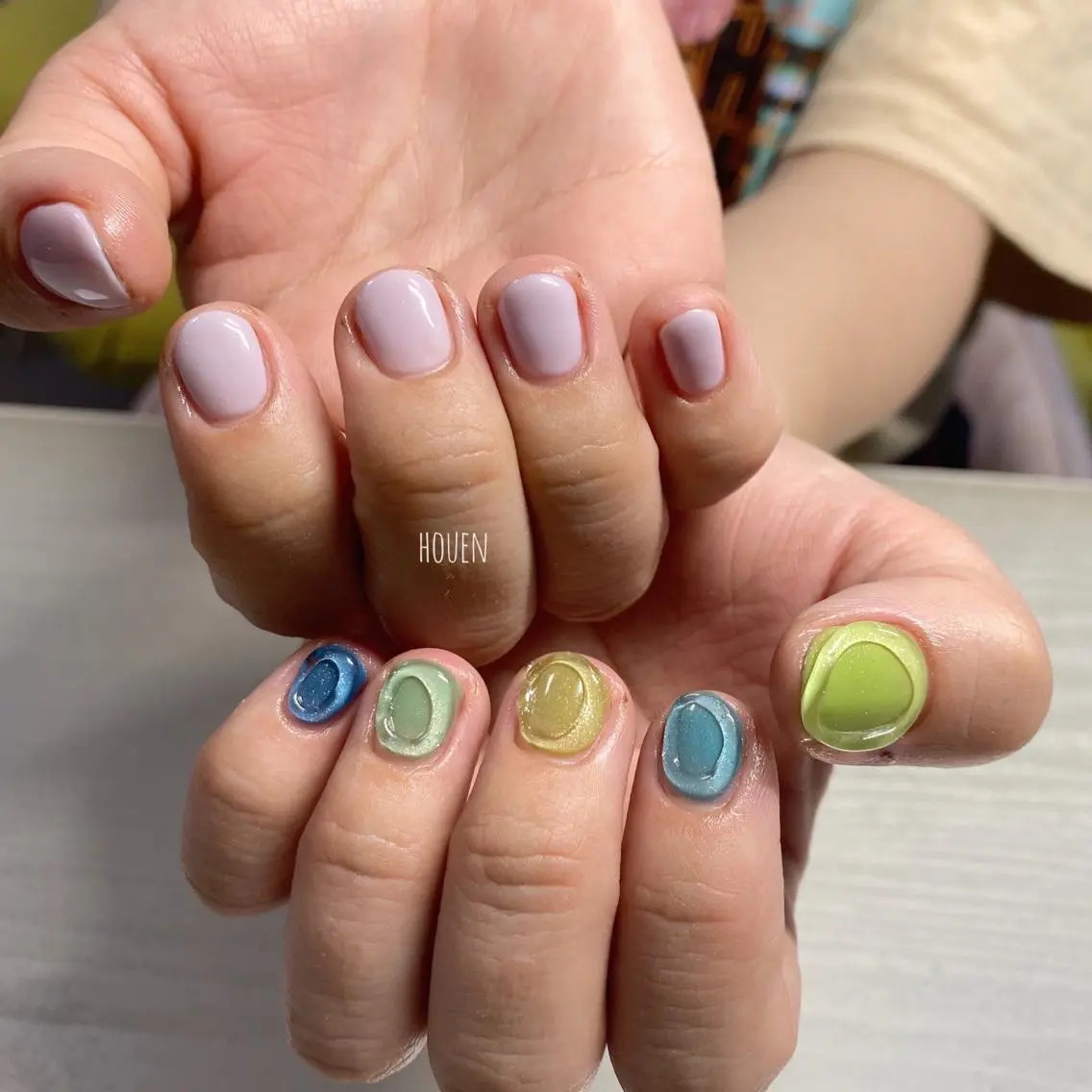 ネイル シンプルネイル I pinknail 韓国風·持ち込み専門のネイルデザイン
