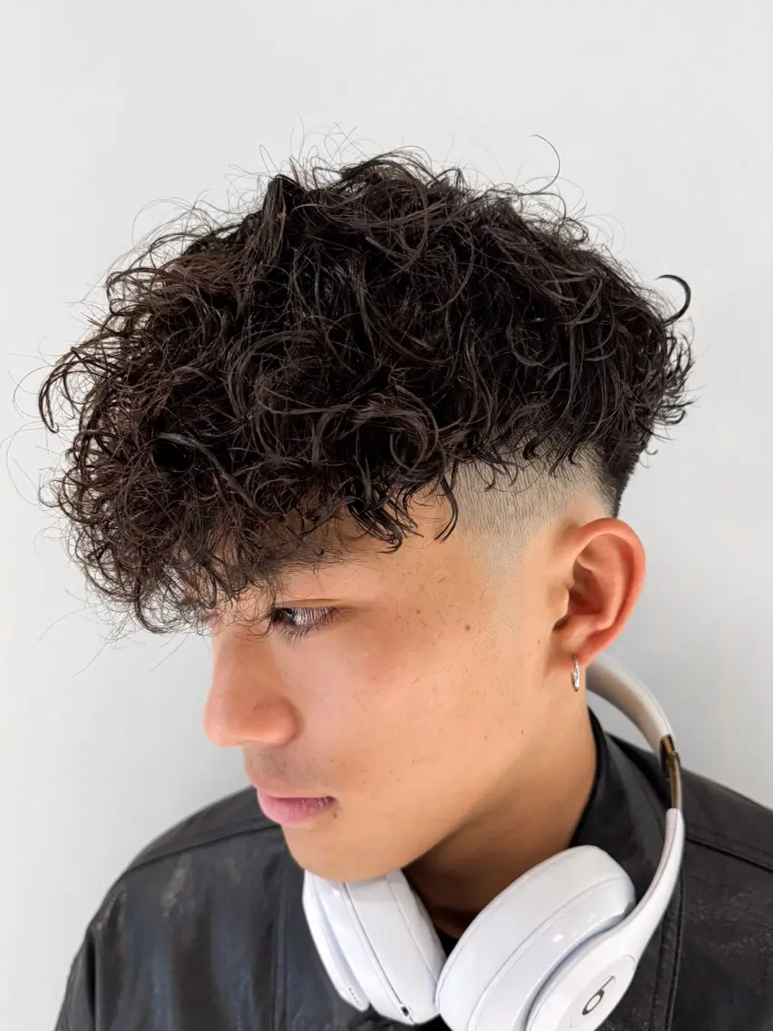 ショート パーマ メンズ カット パーマ メンズパーマ メンズ特化ryoのヘアスタイル