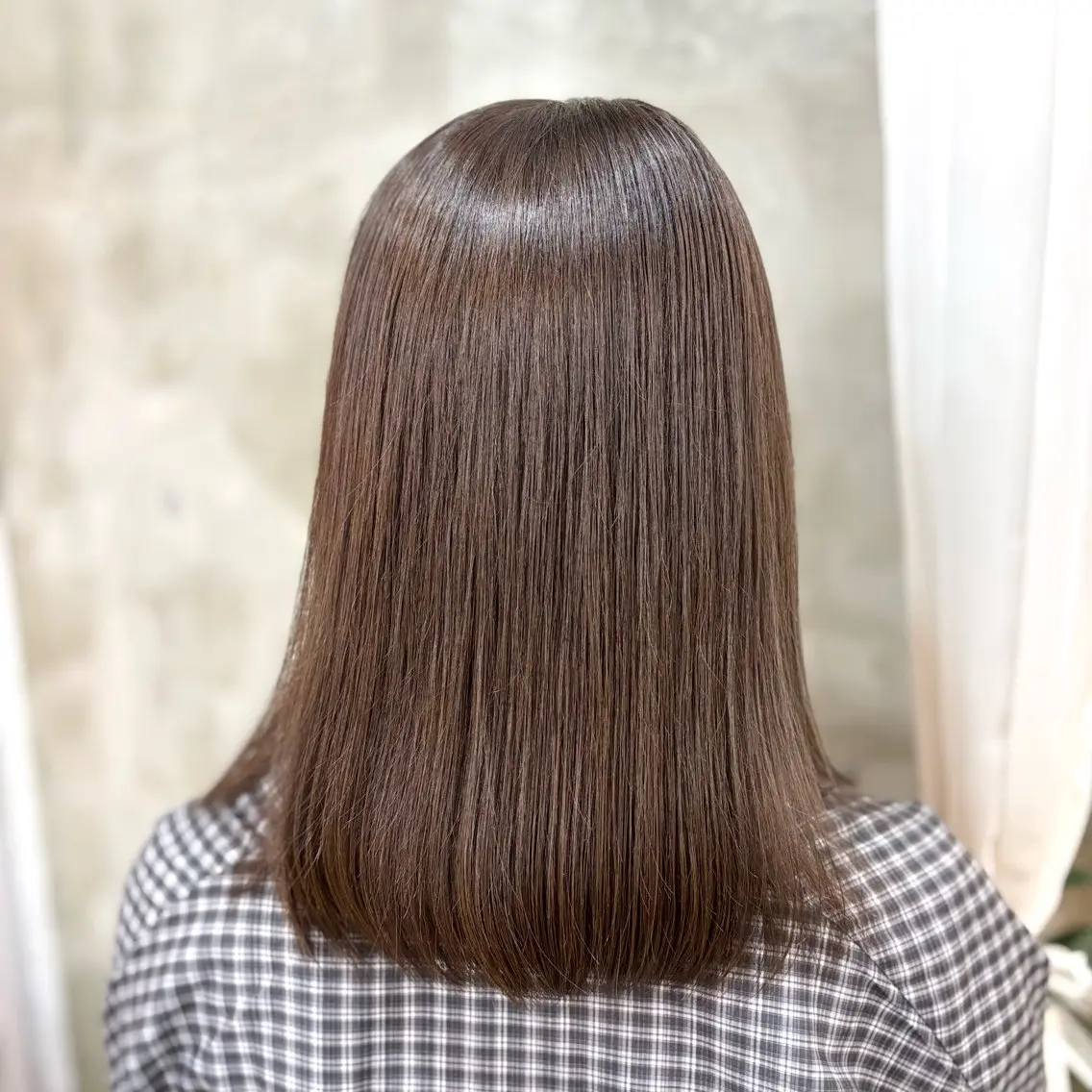 ミディアム カラー ヘアカラー トリートメント 艶髪‎カラー🤍 RIKAのヘアスタイル