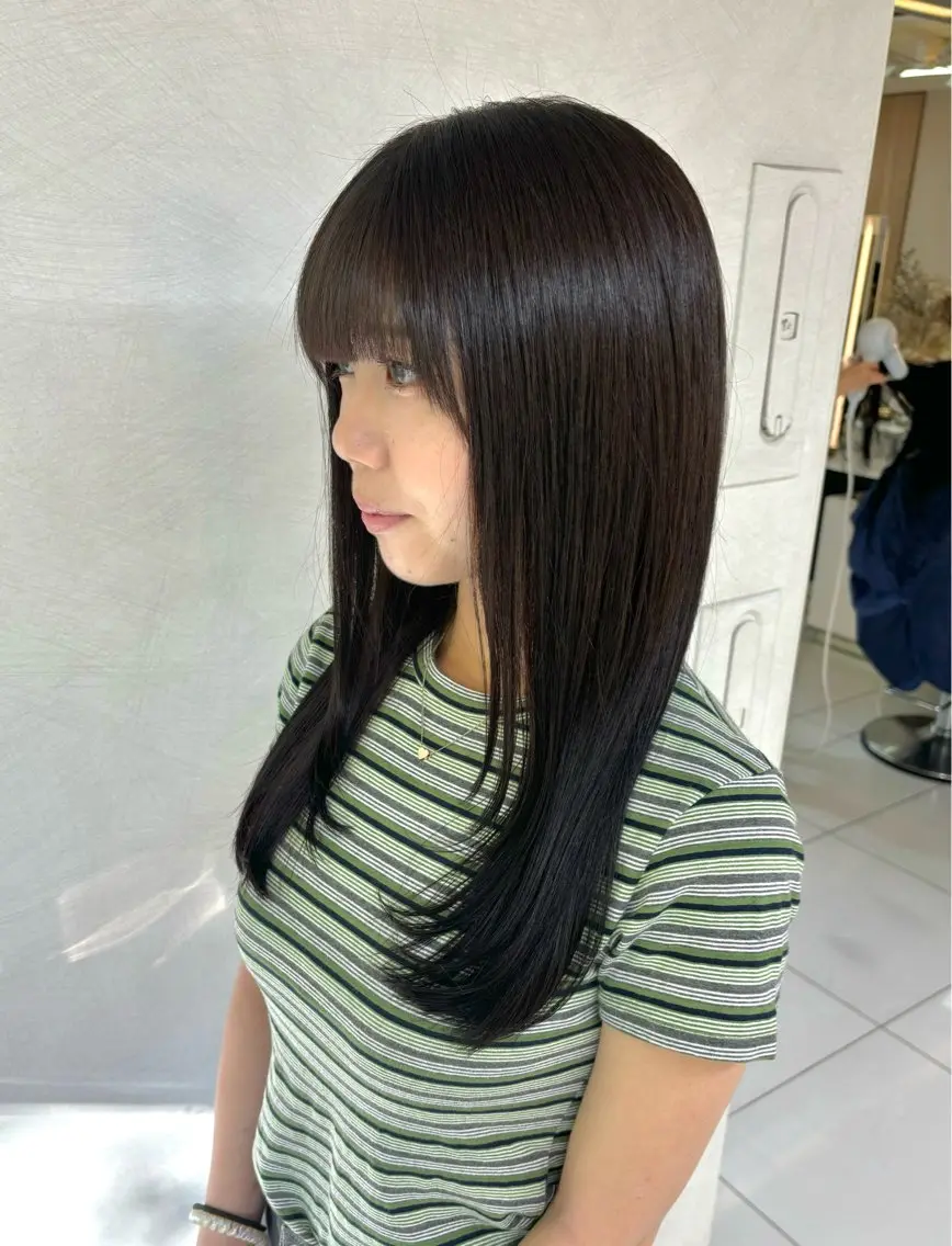 ロング ロングレイヤー 顔周りカット レイヤーカット ロング 🎼レイヤー/透明感 カラー/nene♬のヘアスタイル