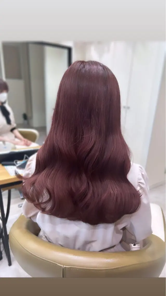 ロング カラー ブリーチ ブリーチなしカラー ブリーチなしWカラー 🎀韓国ヘア/amiのヘアスタイル