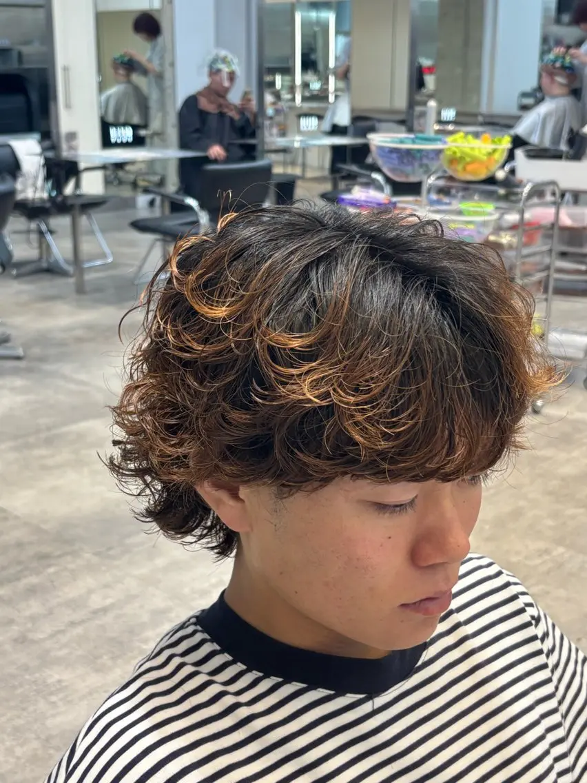 ショート パーマ メンズ メンズパーマ 【fifth】上條 巧真のヘアスタイル