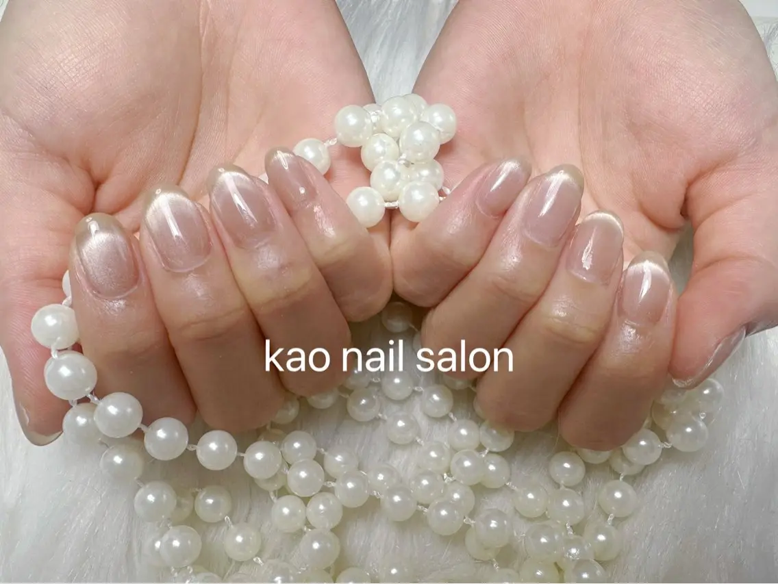 ネイル ハンドネイル kao nail マグネット/長さだしのネイルデザイン