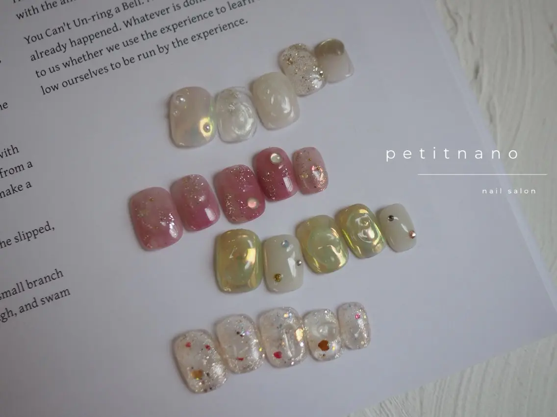 ネイル ニュアンスネイル 夏ネイル ハンドネイル nail◯ petitnanoのネイルデザイン