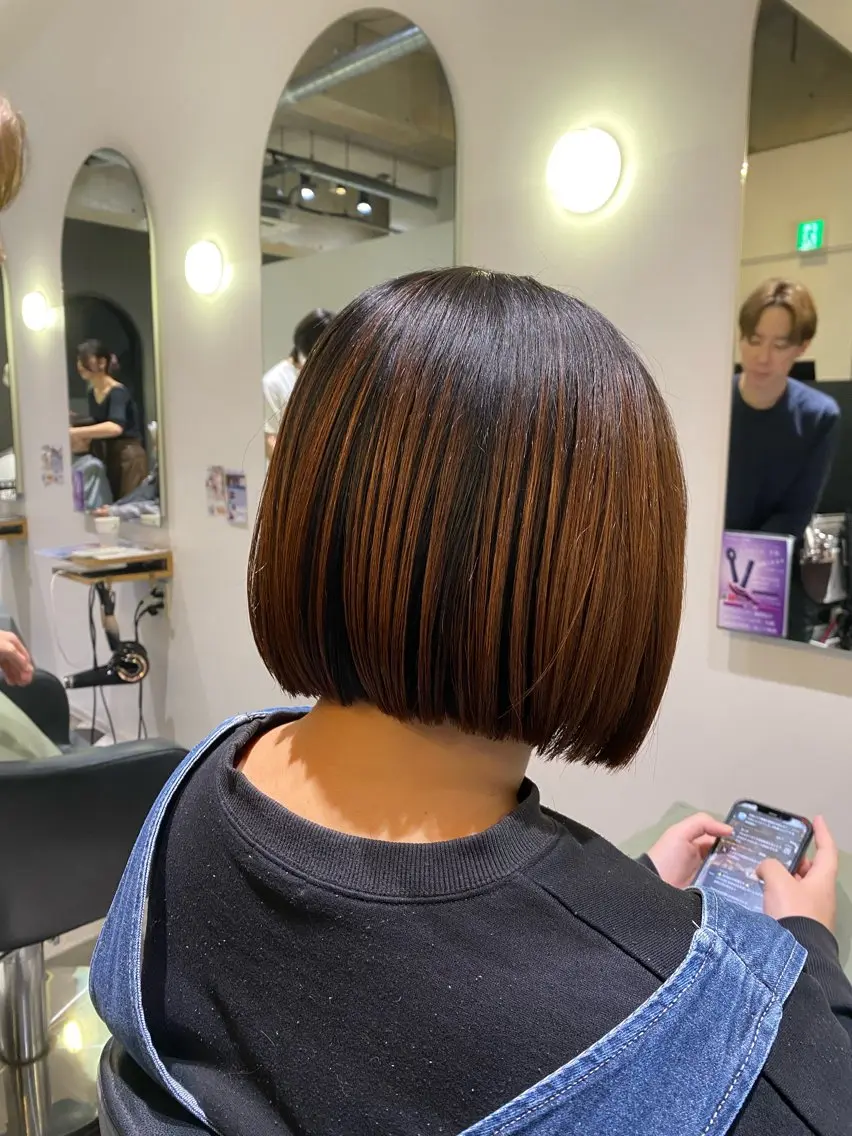 ショート 切りっぱなしボブ ボブ メンズ指名NO.1/ 原崎 元希のヘアスタイル