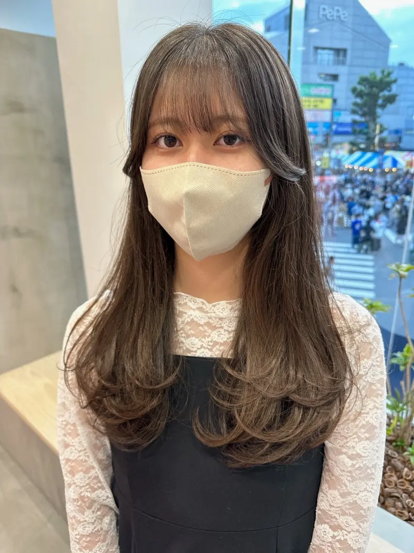 ロング カット トリートメント 中山 まどかのヘアスタイル