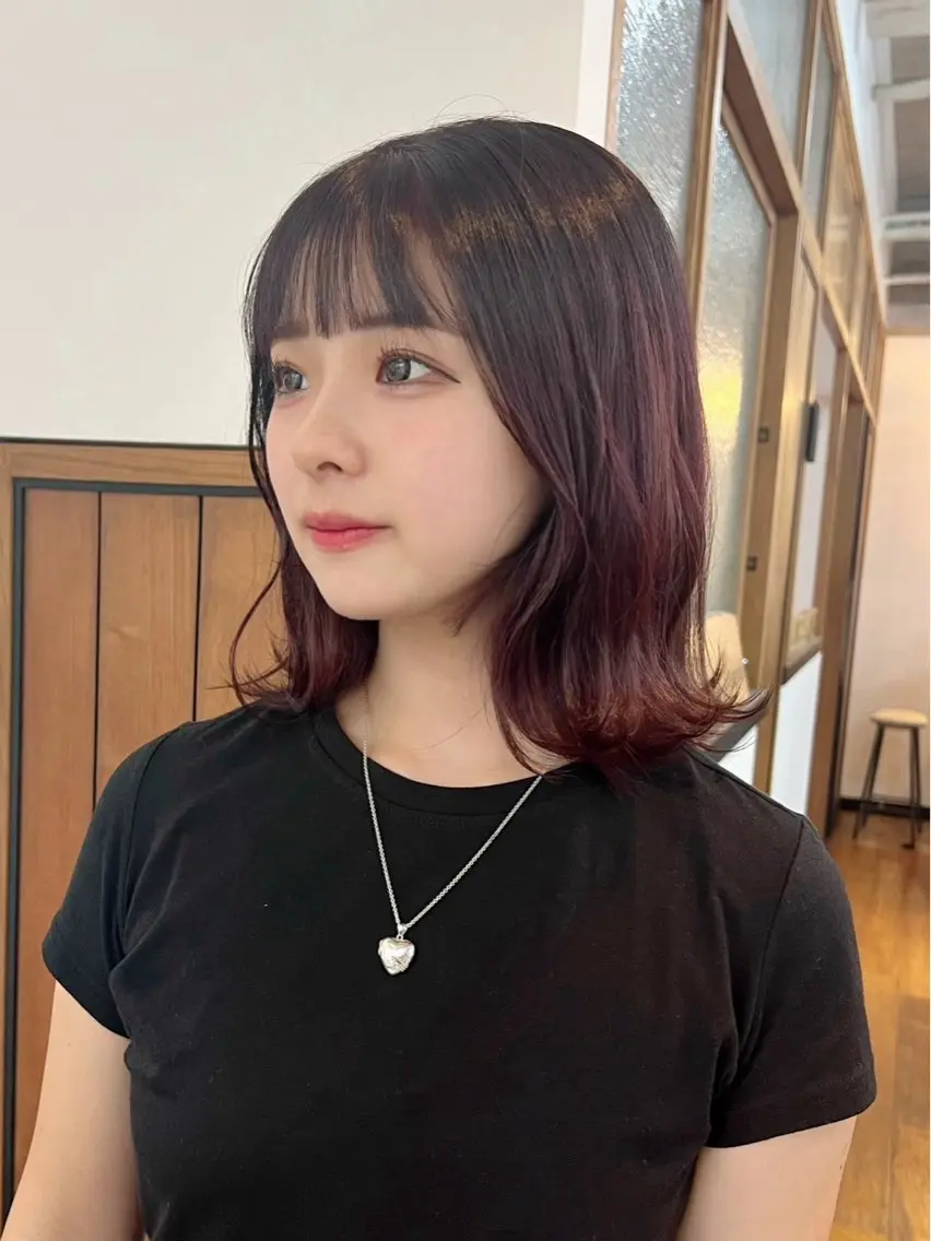ミディアム カラー ❤️Mimi/non ワンカラー❤️のヘアスタイル
