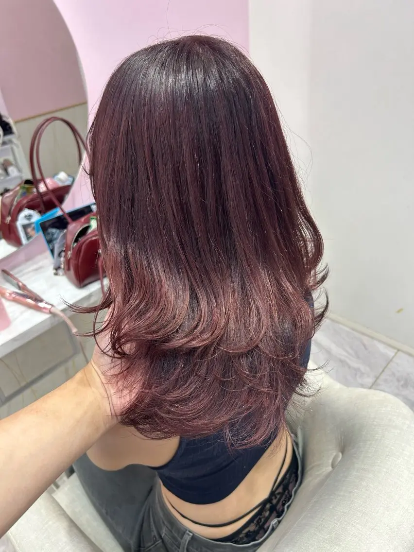 ミディアム レイヤーカット ✨カラー指名 No.1✨keitaのヘアスタイル