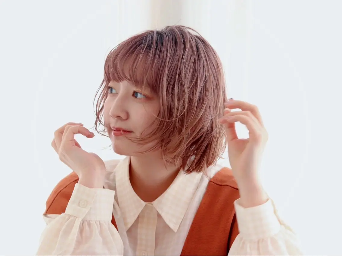 ショート カラー 縮毛矯正 山本 優音のヘアスタイル